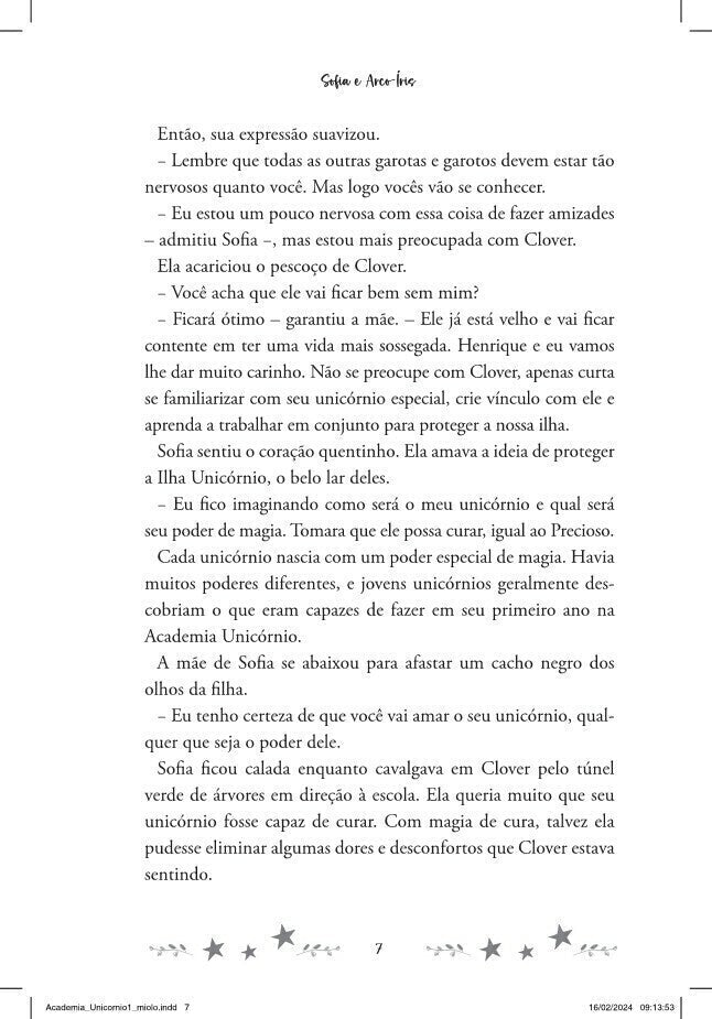 Academia Unicórnio 01: Sofia e Arco-íris