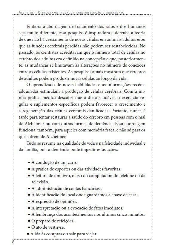 Alzheimer - O Programa Inovador para Prevenção e Tratamento