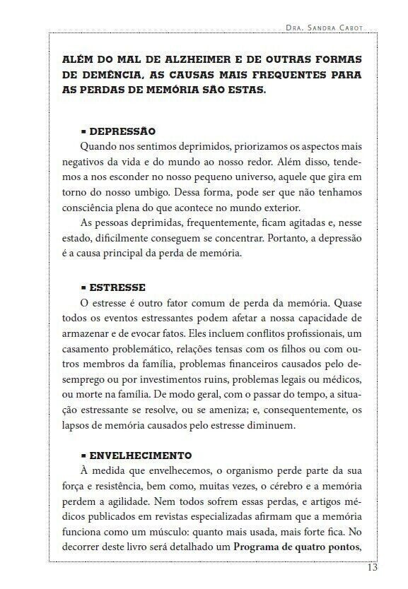 Alzheimer - O Programa Inovador para Prevenção e Tratamento