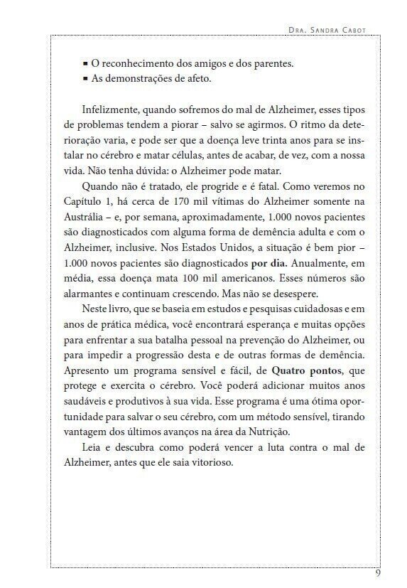 Alzheimer - O Programa Inovador para Prevenção e Tratamento