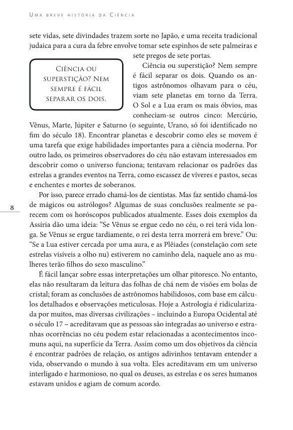 Uma Breve História da Ciência