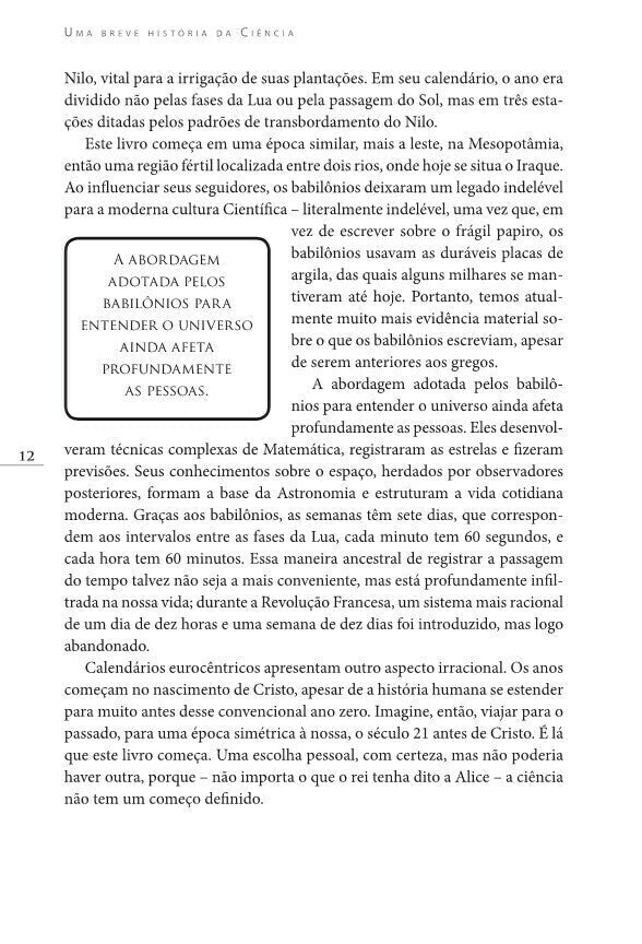 Uma Breve História da Ciência