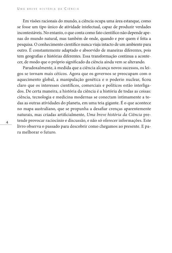 Uma Breve História da Ciência