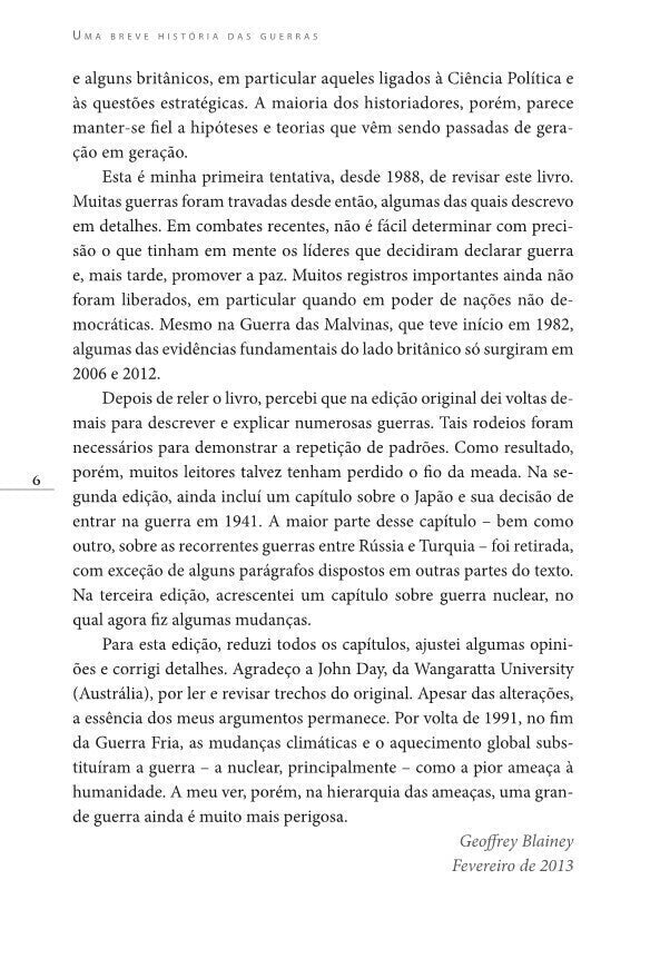 Uma Breve História das Guerras