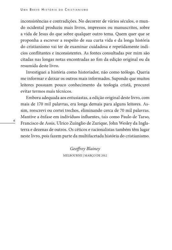 Uma Breve História do Cristianismo